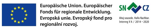 EU-SNCZ-label for projekt Logos für EU-Fonds für Regionalentwicklung und Fond "Hallo Nachbar" Sachsen/Tschechien